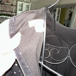 Black Sleeveless Dress with Polka Dots